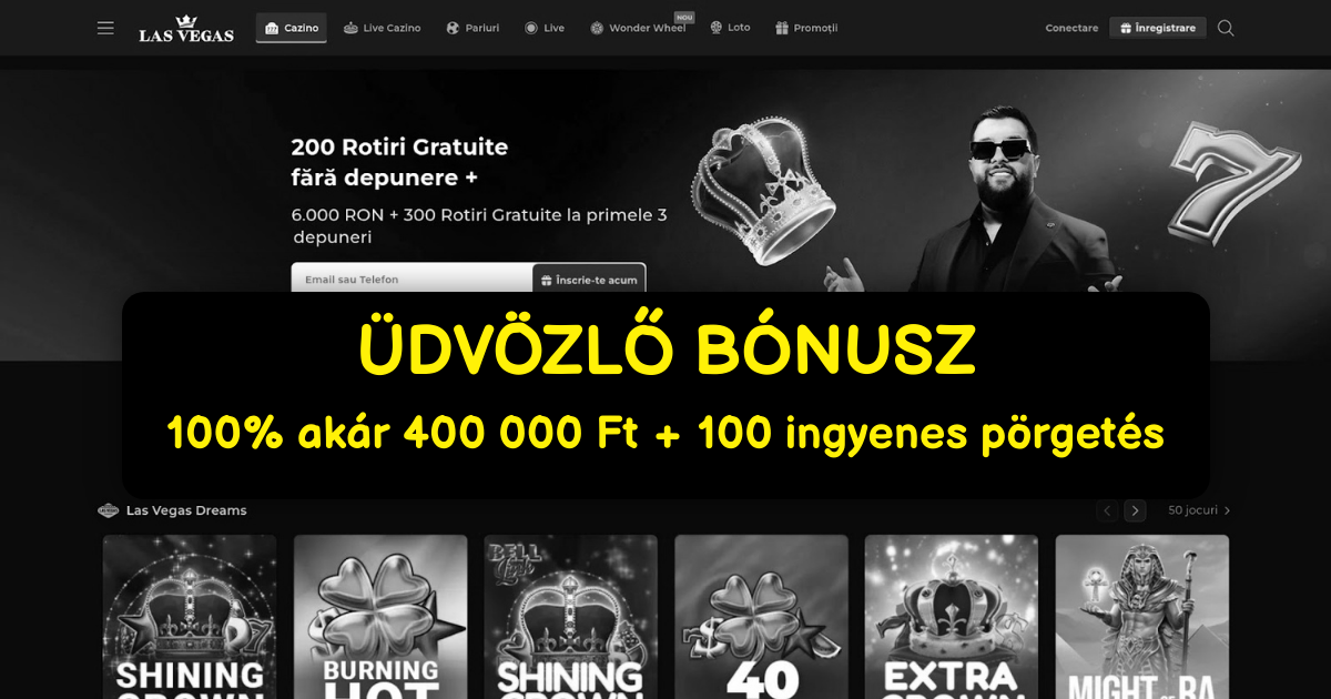 Las Vegas Casino - Nyerőgépek Online | 200 000 Ft Bónusz